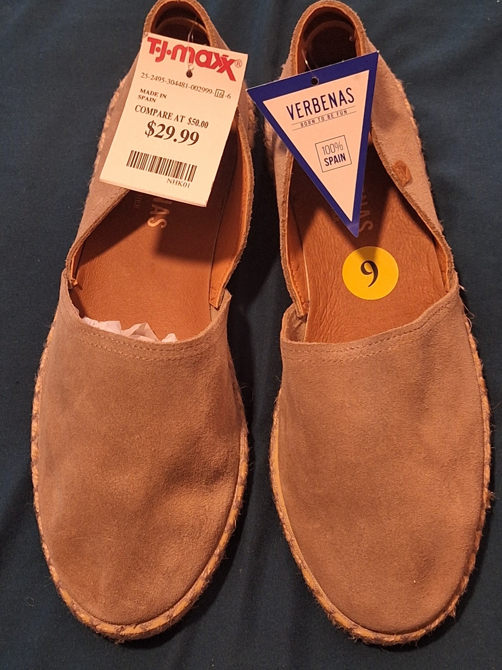Verbenas Women’s Tan Espadrille Slip-Ons
